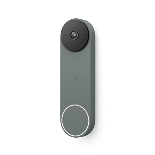 Google Nest Doorbell (Wired, 2nd Gen) - Wired Video Doorbell Camera - Doorbell Security Camera - Snow