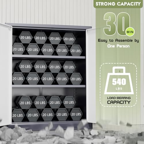 Incbruce 72” Metal Storage Cabinet, Garage Cabinets and Storage System with Doors and Shelves, Tall Lockable Tool Cabinet for Garage, Office, Home (Black)