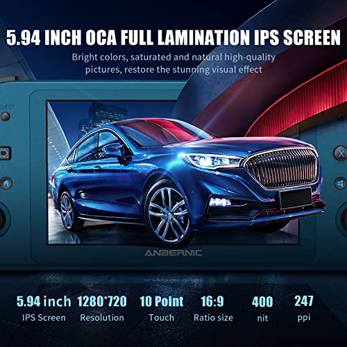 Win600 Handheld Game Console with 30+ Emulators 35K+ Preloaded Games 5.49” IPS Touchscreen WiFi & Bluetooth 8K TV Output Portable Video Game Console for Kids & Adults