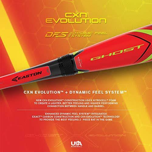 2019 Easton Ghost x Evolution -10 USA Baseball Bat: YBB19GXE10