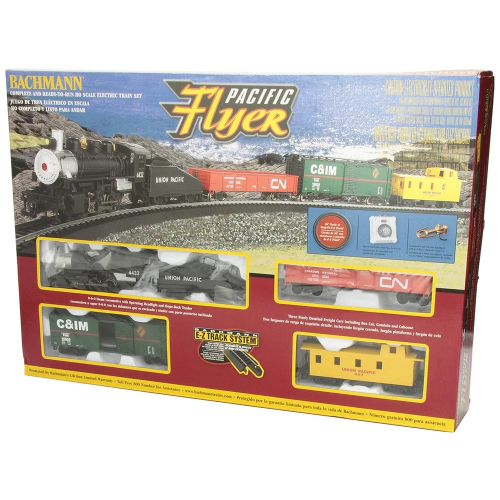 Bachmann Trains HO Scale Pacific Flyer Ready To Run Electric Powered Model Train Set