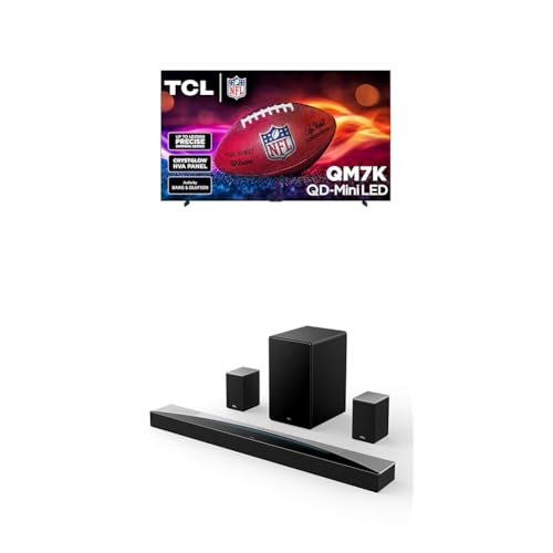 TCL 55-Inch Class QM7K Series QD-Mini LED 4K UHD Google Smart TV Best Premium Mini-LED TV - QLED, 144hz, 240hz Gaming Rate, Anti-Reflective Screen, Bang & Olufsen Audio, Atmos (55QM7K, 2025 Model)