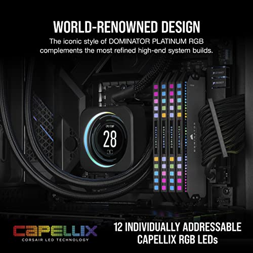 CORSAIR Dominator Platinum RGB DDR5 RAM with 32GB and 64GB