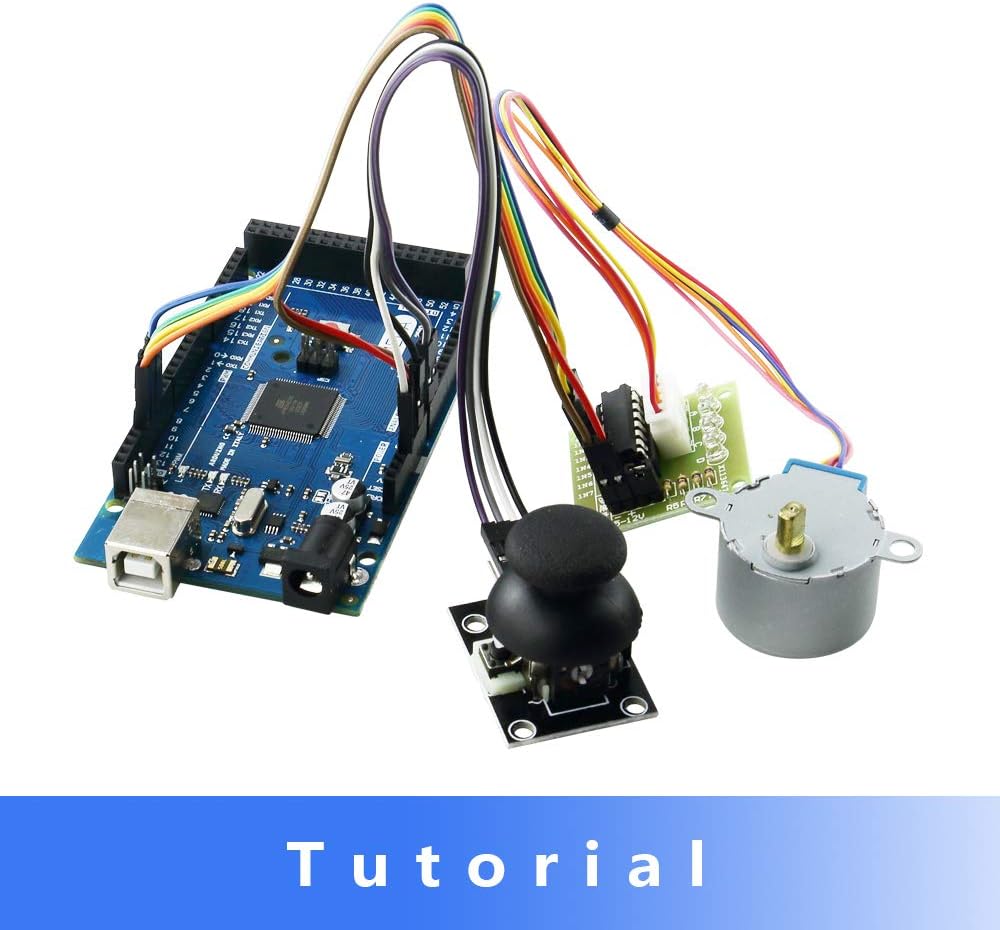 Complete Ultimate STEM Electronic Projects Starter Kit for Arduino with Mega2560, LCD1602, Servo, Stepper Motor, Sensors, Breadboard , Jumper Wire, Resistor, Capacitor, Transistor and Tutorial