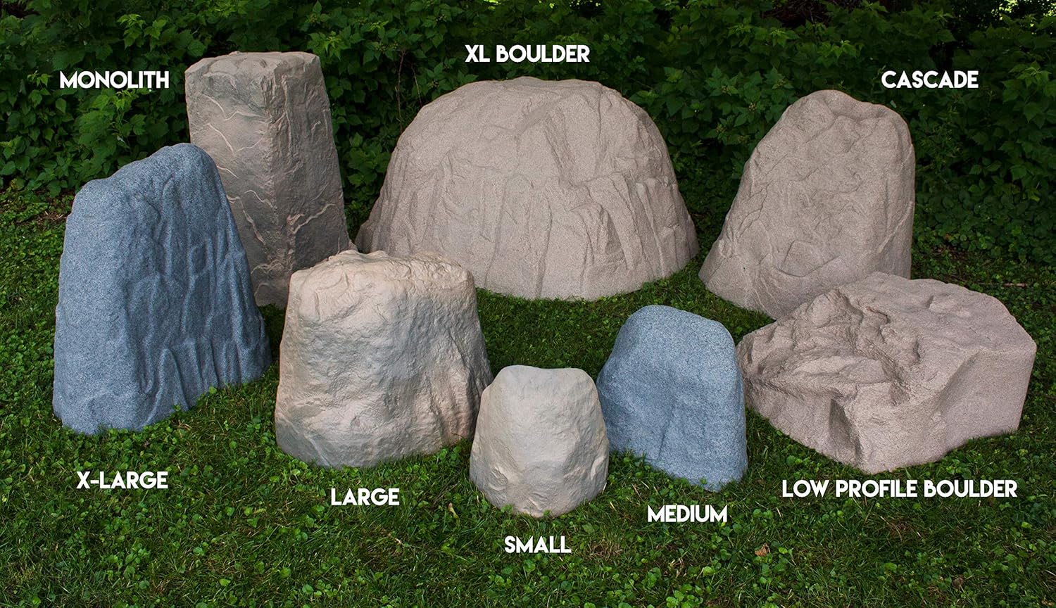 Emsco Group 8280-1 Natural Sandstone Look – Extra Large & Tall – Lightweight – Easy to Install Landscape Rock, Large