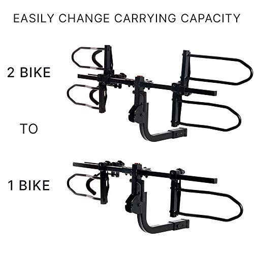 KAC Bike Rack - Heavy Duty Bicycle Carrier, Easy to Assemble/Install - Tire & Frame Stramps Included