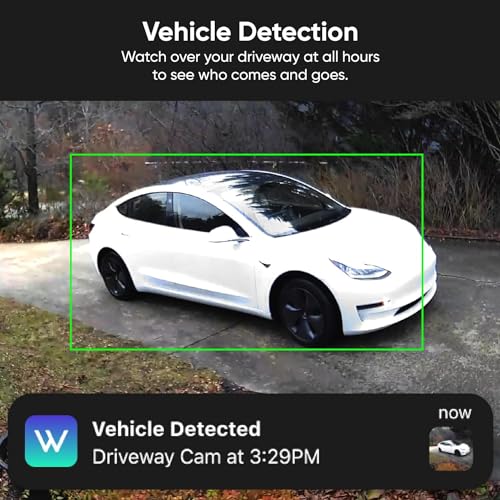 WYZE Cam v3 with Color Night Vision, Wired 1080p HD Indoor/Outdoor Security Camera, 2-Way Audio, Compatible with Alexa, Google Assistant, and IFTTT, 3-Pack