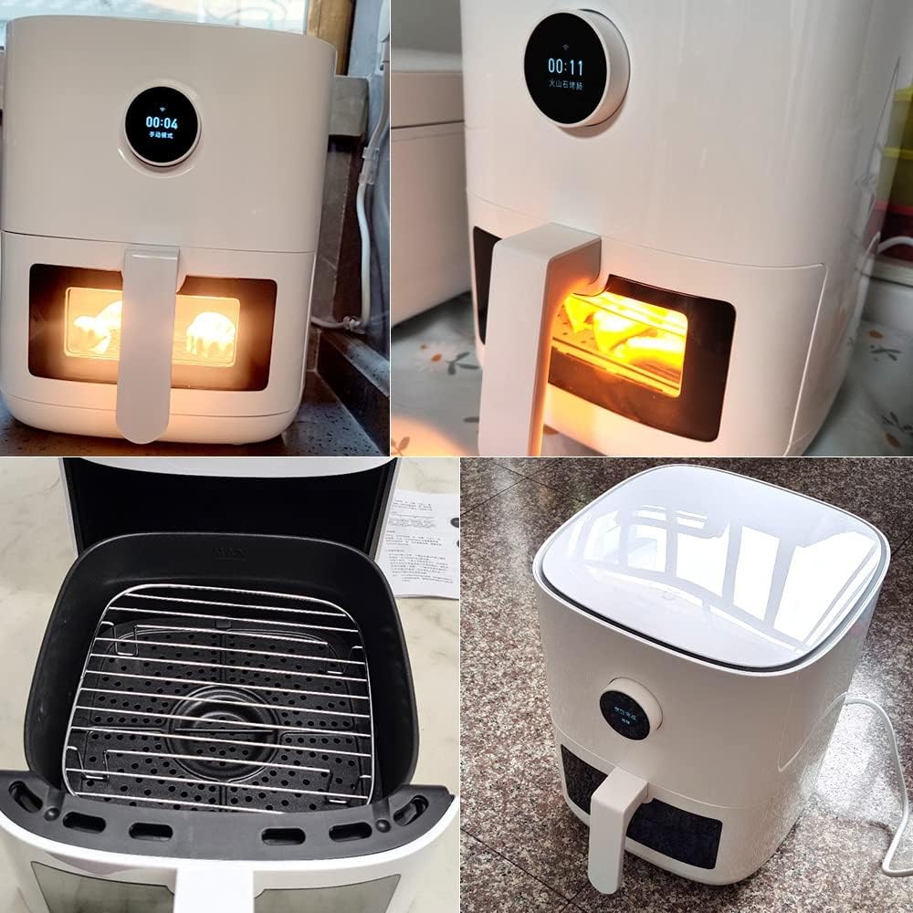 Smart Air Fryer Pro 4L Hot Oven Cooker Nonstick Coating 24H Intelligent Appointment OLED Screen Commemoration Day