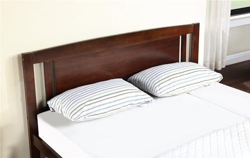 Solid Pine Wood Platform Bed Frame with Headboard | Traditional Design with Modern Finish | Noise-Free Construction | Under-Bed Storage | Easy Assembly | Elegant Bedroom Furniture (Grey,Twin,C)