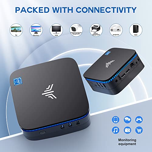 KAMRUI AK1 Plus Mini PC Computers, Intel 12th N95(up to 3.4GHz) Mini Desktop Computer 8GB RAM 256GB SSD, Micro PC Computer Support 4K HDMI, Desktop PC with Dual WiFi, BT4.2 for Business Home Office