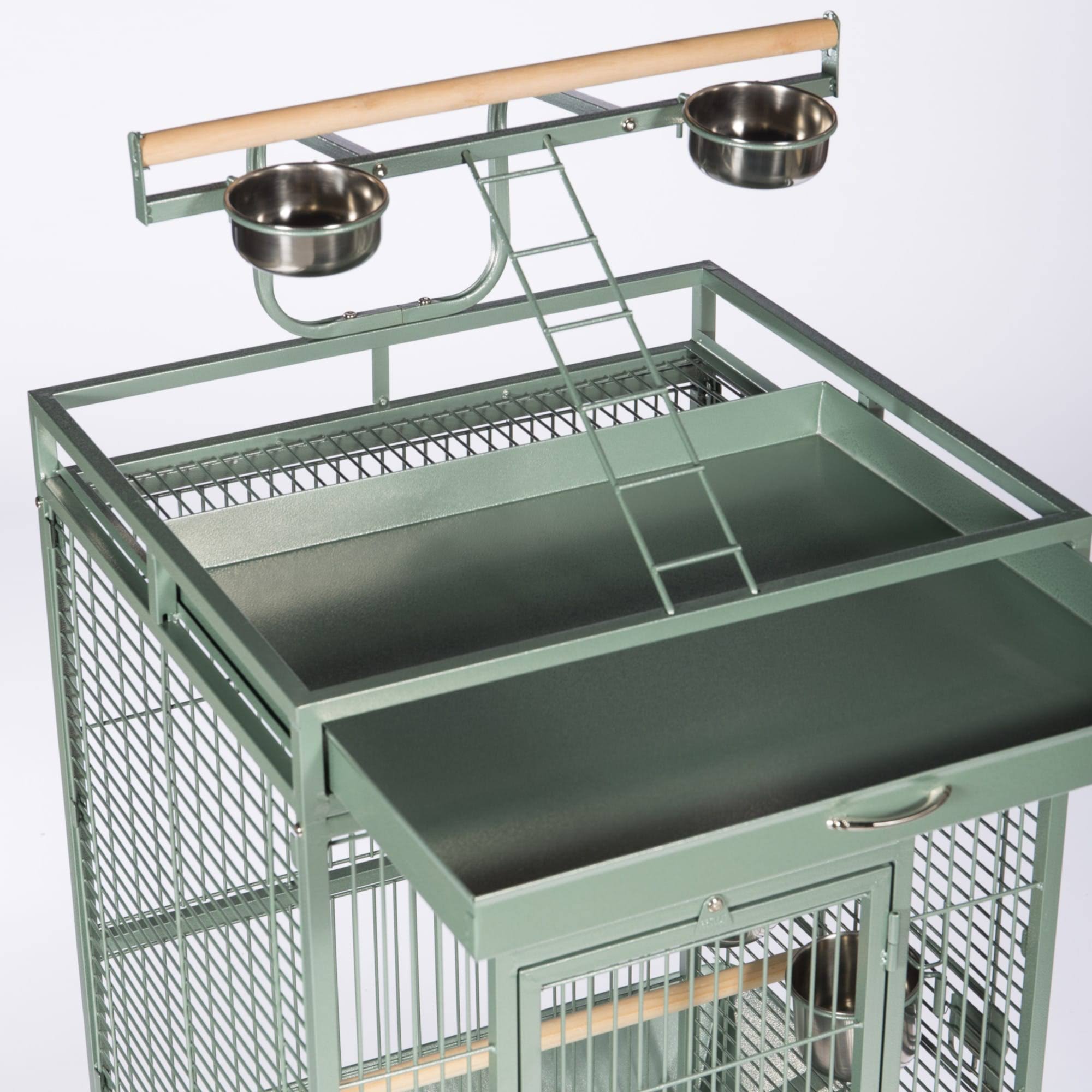 Prevue Wrought Iron Select Bird Cage, Sage Green, M