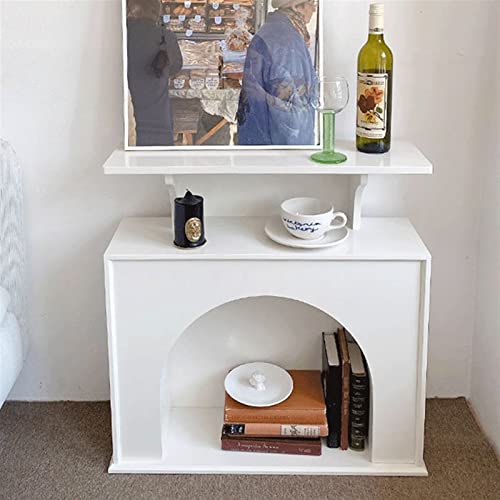 Fireplace Mantel Surround Indoor Fireplace Mantel Freestanding Entertainment Center Electric Fireplace Stove Mantel Trim Surround - Fireplace Stove Mantel Surround for Living Room Fireplace Mantel ( S
