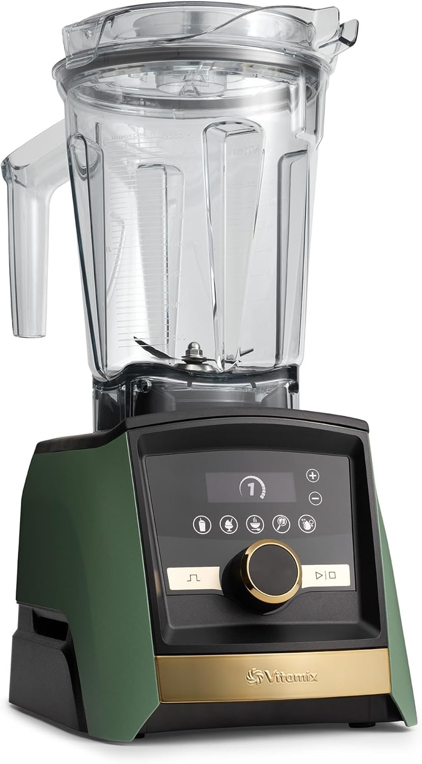 Vitamix A3500 Ascent Series Gold Label Smart Blender, Professional-Grade, 64 oz. Low-Profile Container, Matte Sage with Gold Accents