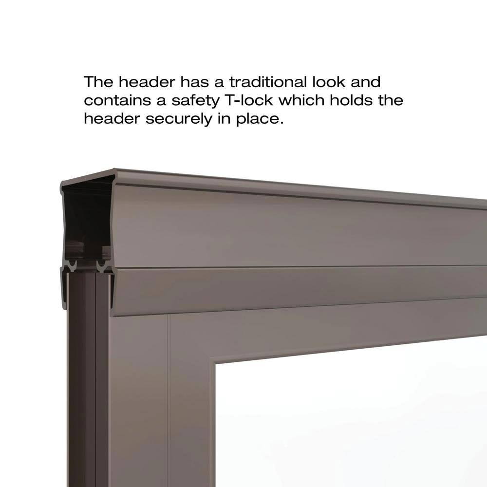 Basco Deluxe 59 in. x 58-1/2 in. Clear Framed Sliding Tub Door in Oil Rubbed Bronze