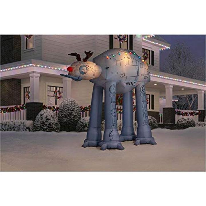 Gemmy 8.5Ft. Tall Christmas Inflatable Airblown Star Wars at-at Indoor/Outdoor Holiday Decoration