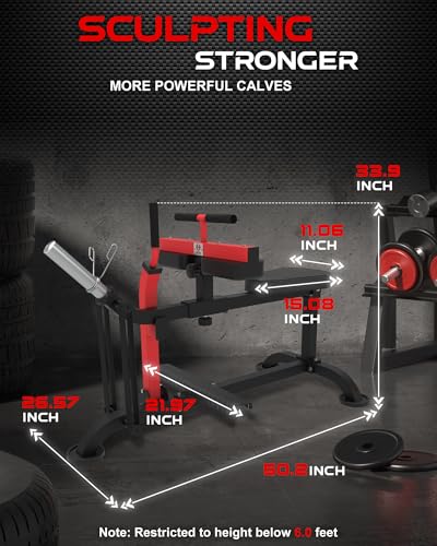 HVO Seated Calf Raise Machine: Calf Machine Home Gym Calf Workout Machine