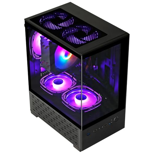 LXZ Desktop PC Computer AMD Ryzen 7-5700G 8 core 3.9GHz, 16G DDR4 RAM, 512GB NVME SSD, Tower Computer with Power Supply 400W for Home and Office (White)