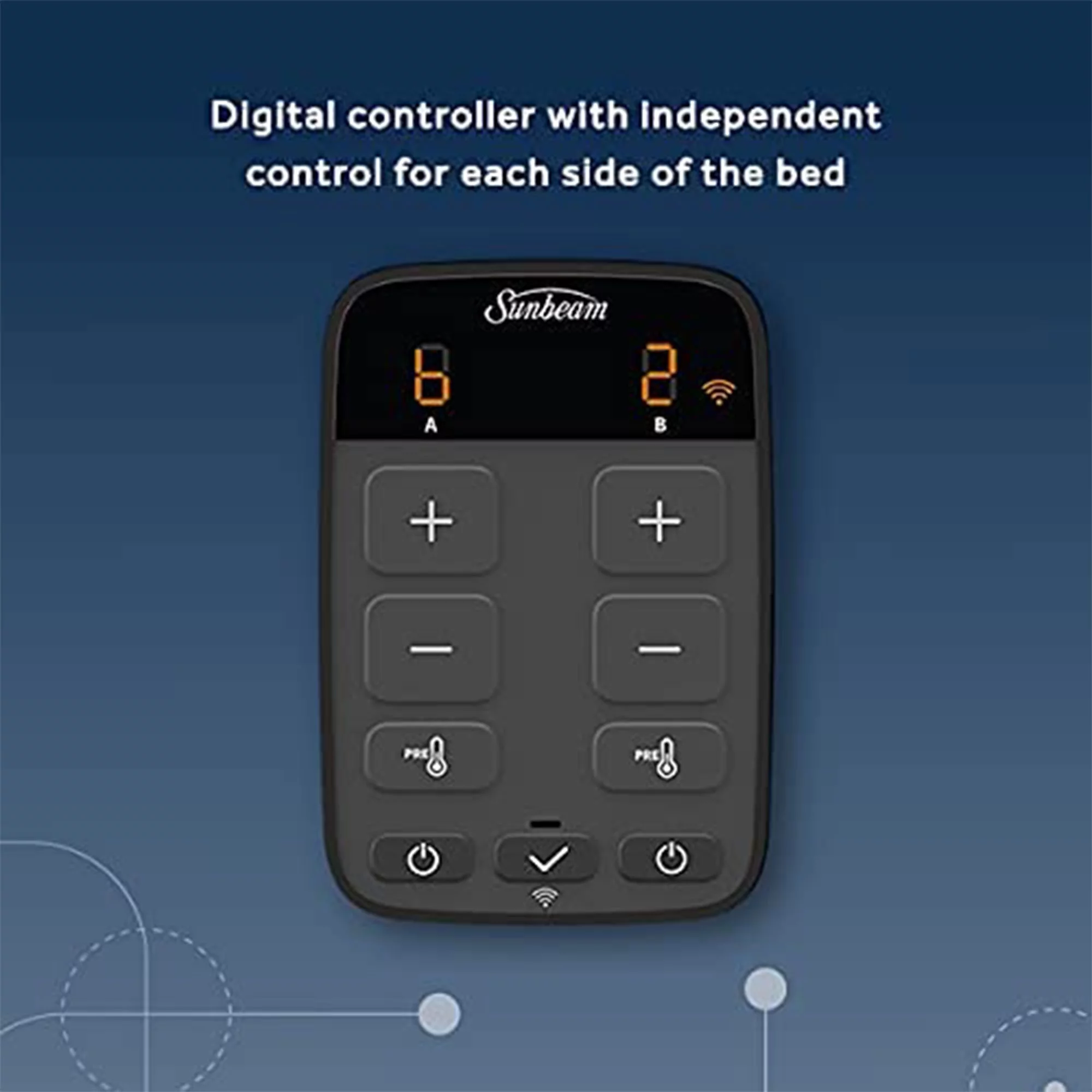 Sunbeam LoftTec Wi-Fi Connected Heated Blanket, Full Size