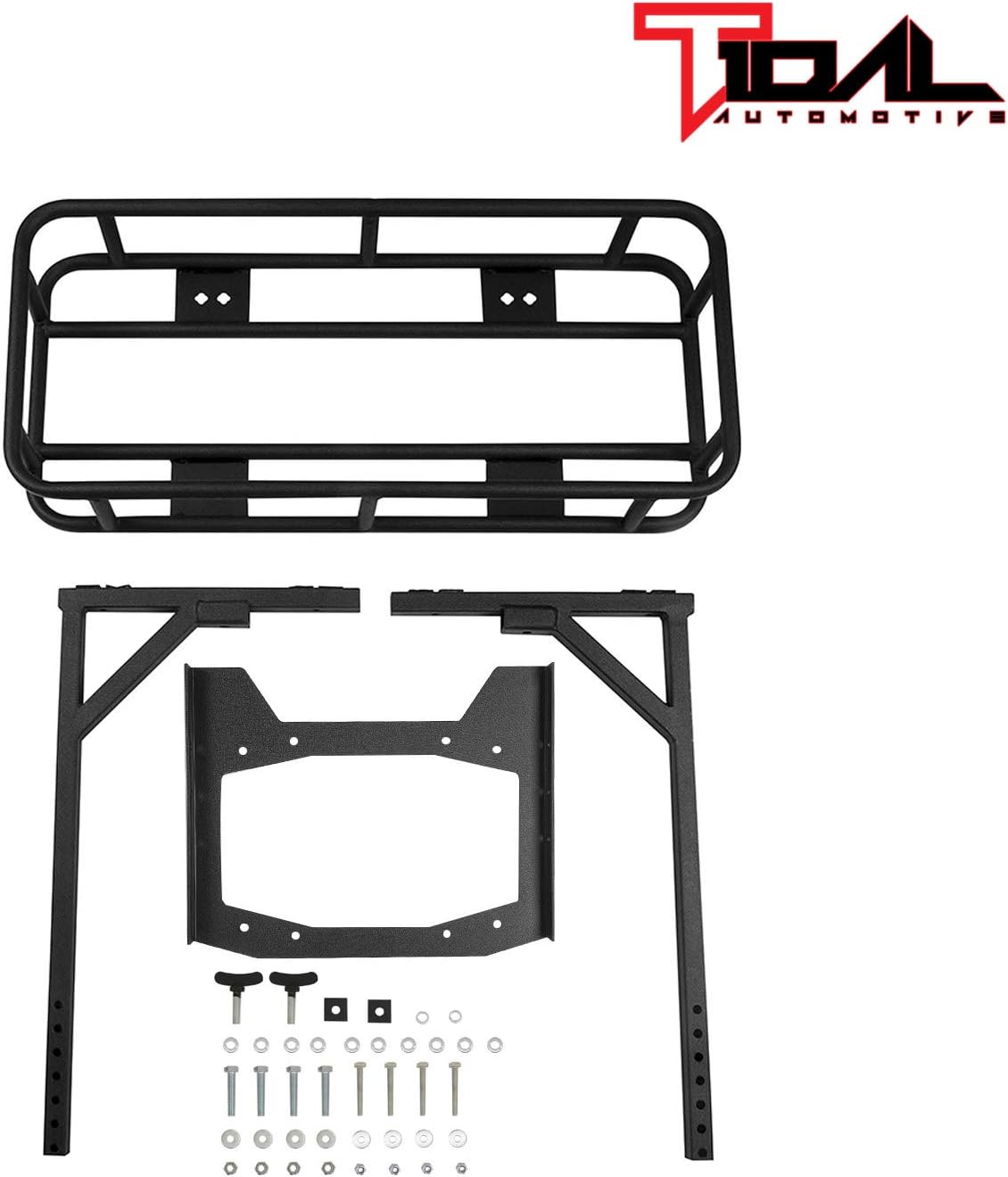 Tidal Rear Cargo Carrier Basket on OE Tailgate with Jack Mount Fit for 18-22 Wrangler JL