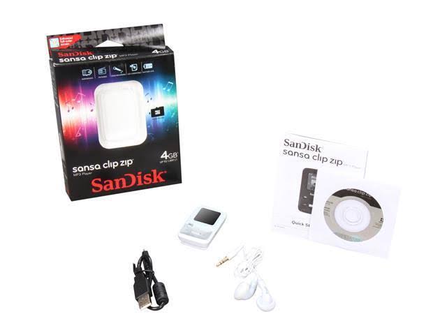 SanDisk Sansa Clip Zip - 4 GB - Flash White