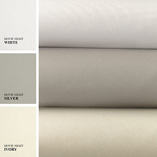 CHICOLOGY Blackout Room Darkening Fabric, Sliding Door Blinds , Room Divider ,Vertical Blinds for Patio Doors , Sliding Glass Door Blinds, , W:46-86 x H: Up to-96 inches, Mountain Snow (Thermal)