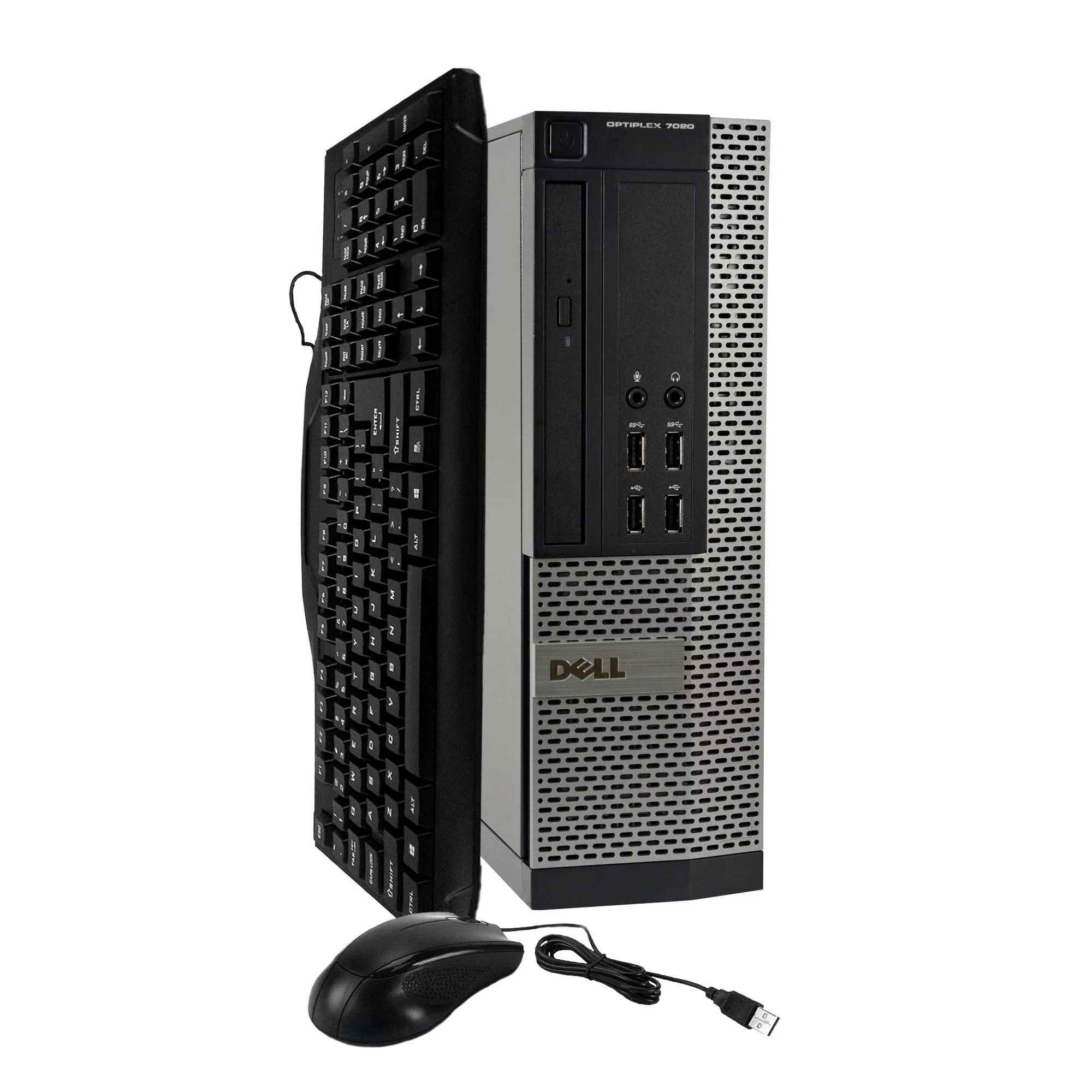 DELL Optiplex 7020 Desktop Computer PC, Intel Quad-Core i5, 250GB HDD, 16GB DDR3 RAM, Windows 10 Pro, DVD, WIFI, 19in Monitor, USB Keyboard and Mouse (Used - Like New)