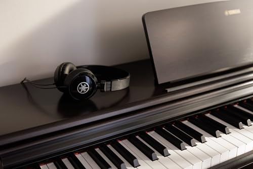 Yamaha Arius, 88-Key Weighted Action Digital Beginner and Intermediate Players, Dynamic Response, Grand Piano Sound, 3-Pedal Unit, Upright Design, Bench Included, Dark Rosewood (YDP105R)