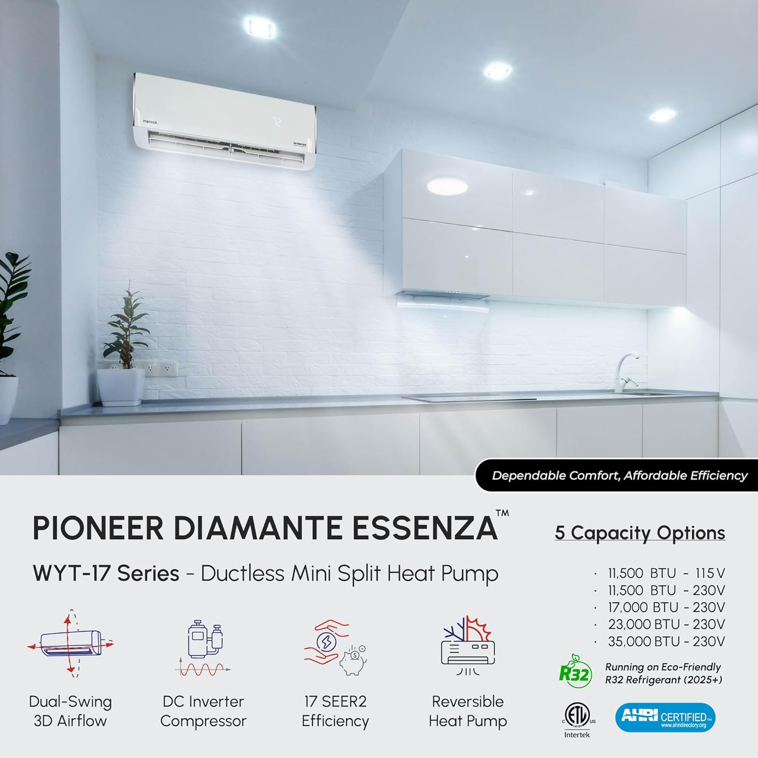 Diamante Essenza 35,000 BTU 17 SEER2 230V