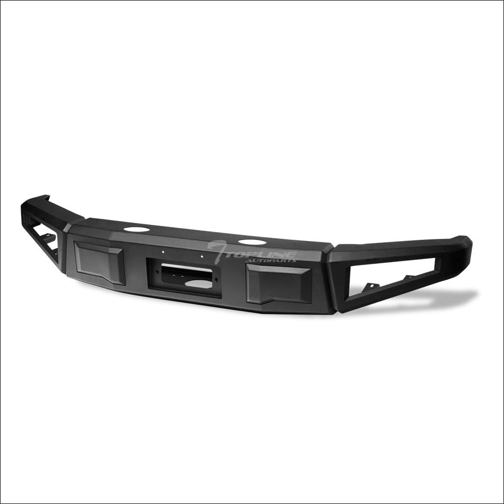 TLAPS Black RT Style Modular Full Width Steel Front Bumper For 14-21 Toyota Tundra