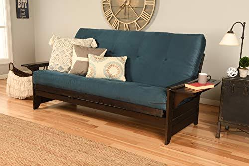 Kodiak Monterey Espresso Queen Futon with Suede Red Mattress