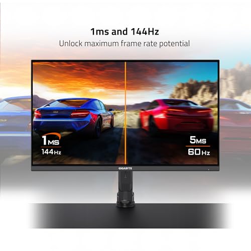 GIGABYTE M32U-AE Arm Edition 32" 144Hz 2160P UHD-KVM Gaming Monitor, 3840 x 2160 4k SS IPS Display, 1ms (GTG) Response Time, 90% DCI-P3, HDR Ready, FreeSync Premium Pro (M32U AE-SA), M Series