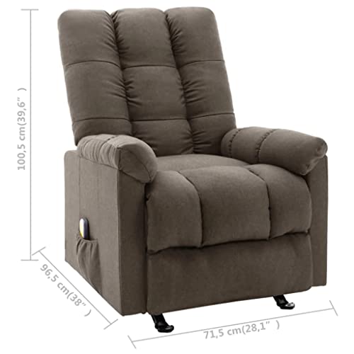 Recliner,Room Chairs for Bedrooms,Single Sofa Chair,Recliner Chairs for Adults,Reclining Chair,Master Bedroom Furniture,for Living Room, Office, Bedroom,Movies,TV Dramas and Music, Taupe Fabric