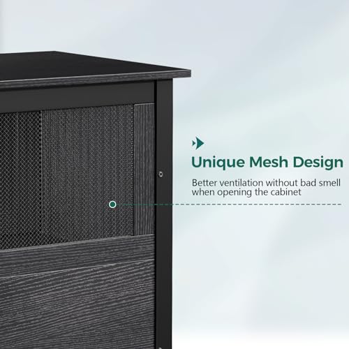 40-50 Gallon Fish Tank Stand with Cabinet, Metal Aquarium Stand for Accessories Storage, Reptile Tank Turtle Terrariums Table Bearable 1000LBS, Accommodates 2 Aquariums