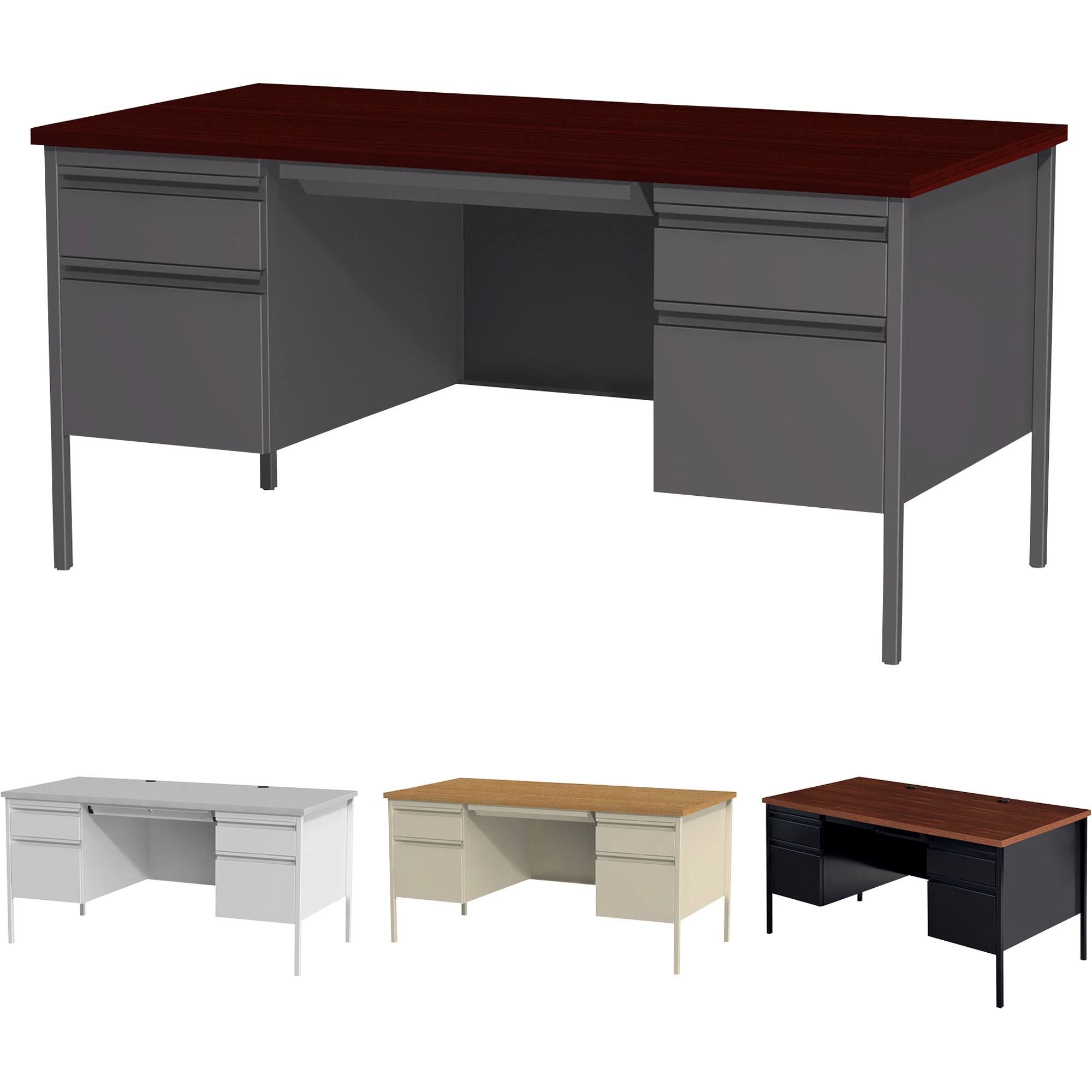 Hirsh 20101 Desk Double Pedestal,30X60
