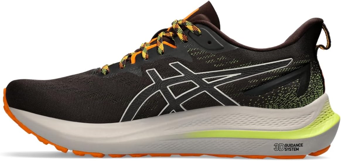 ASICS Men's GT-2000 12 Trail Running Shoes, 15, Nature Bathing/NEON Lime