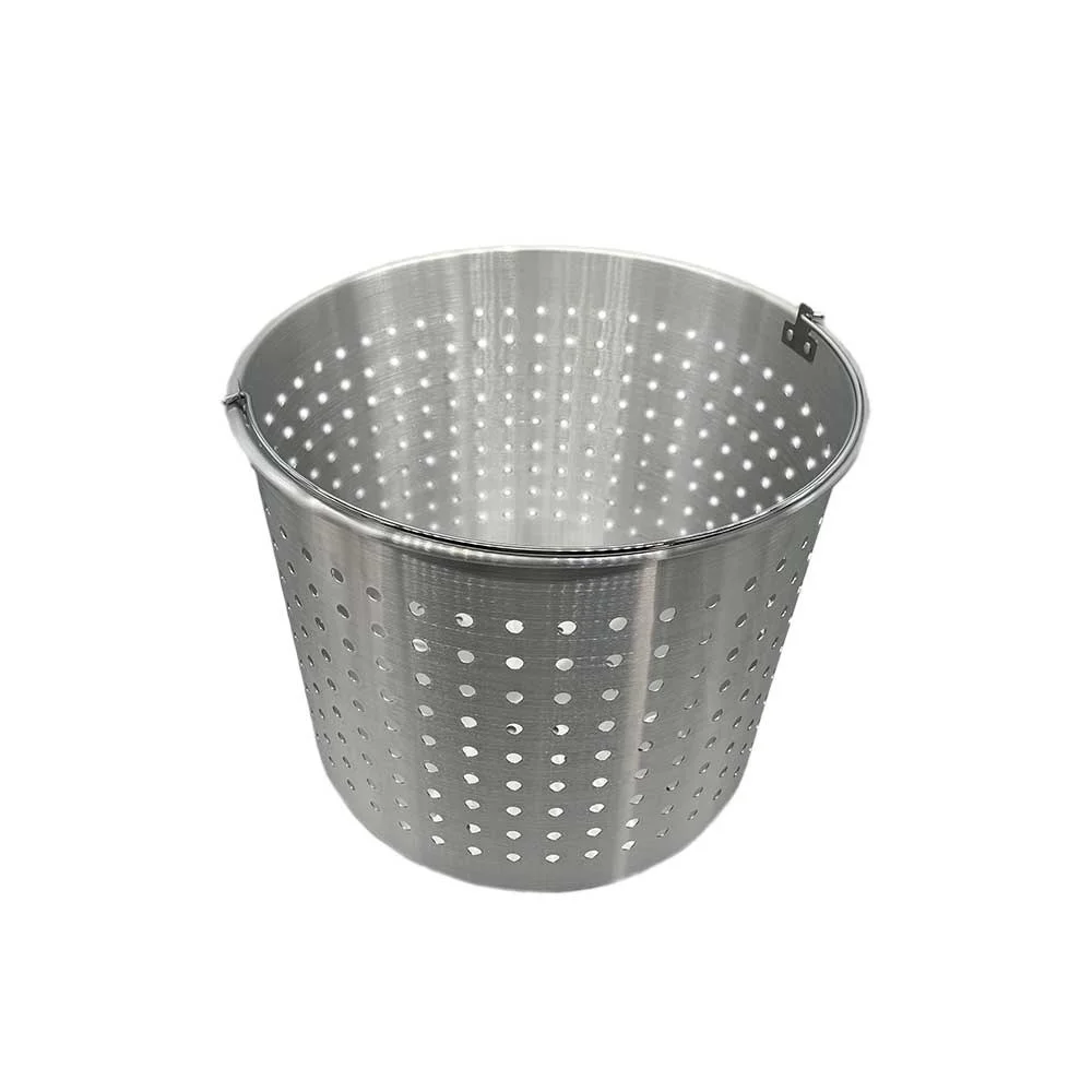 Nexgrill 120 Qt. Aluminum Stock Pot w/ Strainer Basket and Lid, Perfect for Seafood Boil, Crawfish, Outdoor Cooking