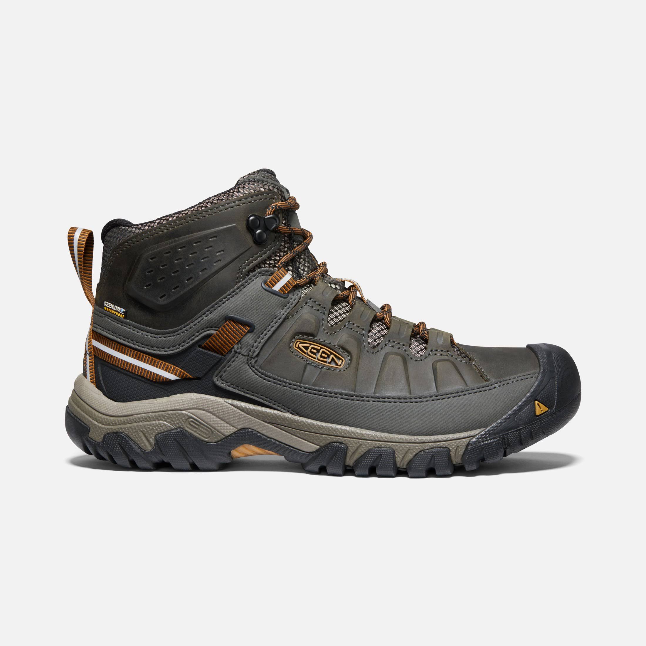Keen Men&s Targhee III Waterproof Mid, Black Olive / 10.5