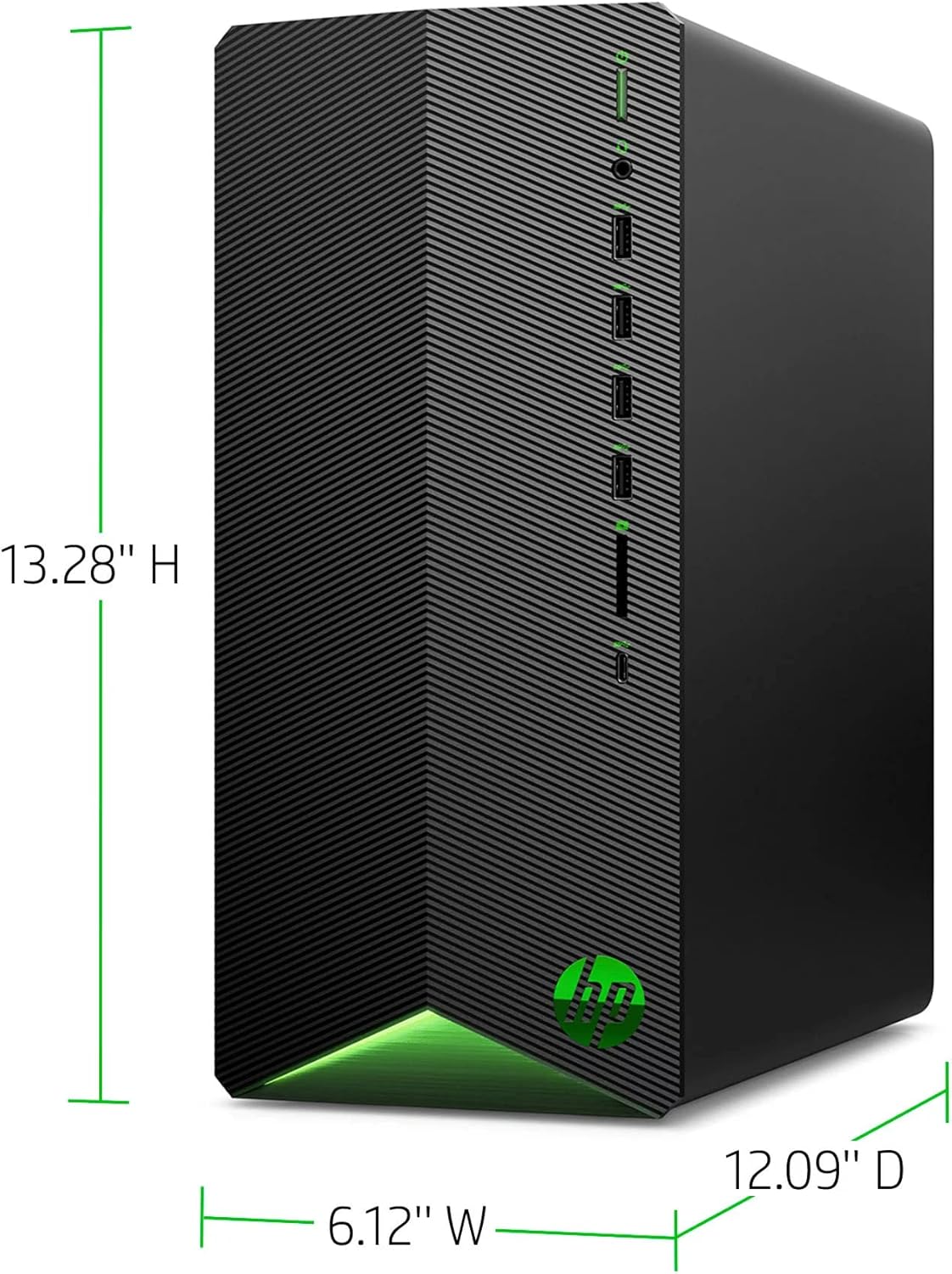 HP Pavilion Gaming Desktop PC AMD Ryzen 5 5600G Processor, AMD Radeon RX5500, 8GB RAM, 256GB PCIe NVMe M.2 SSD, with Mouse and Keyboard Windows 10 Home (TG01-2003w)