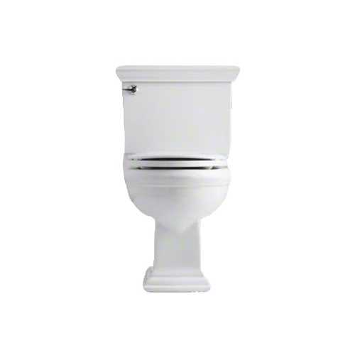 KOHLER Memoirs Stately 2-Piece 1.28 GPF Single Flush Round Toilet with AquaPiston Flushing Technology in White