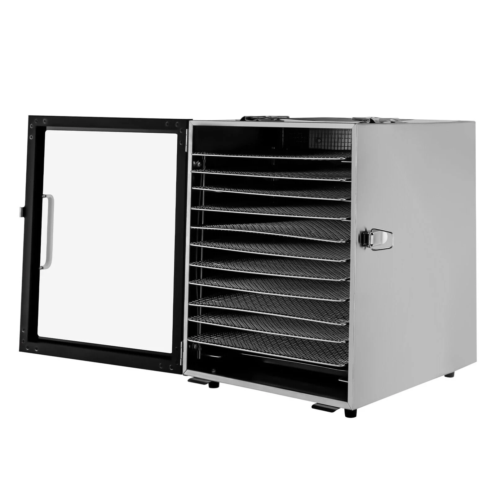 12-Tray Food Dehydrator Stainless Steel Meat Fruit/Vegetable Jerky Dryer Machine