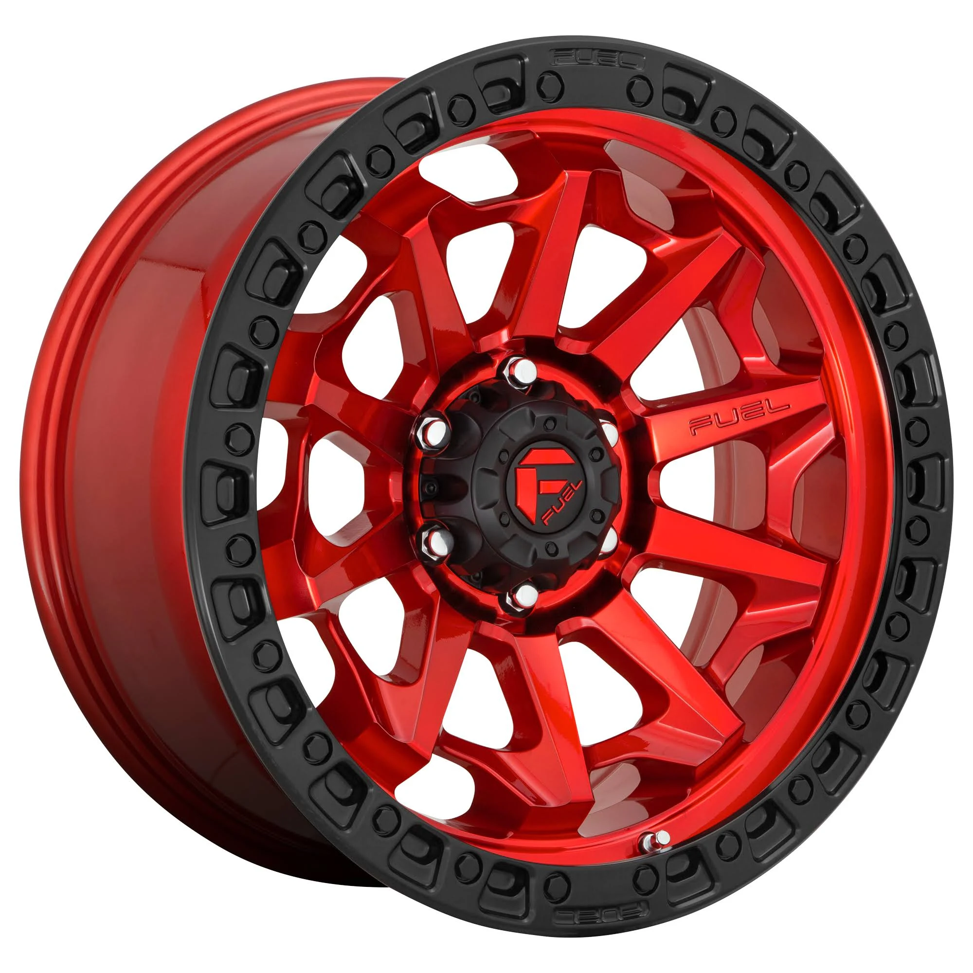 Fuel D695 Covert 18x9 6x5.5x22 +1mm Candy Red Wheel Rim 18x22 inch