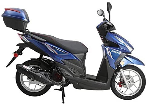 HHH Upgraded 150cc Scooter Vitacci Spark150 Fully Automatic Street Scooter with Gy6 Engine 150cc Motorcycle Moped Gas Street Bike for Adult and Youth (Black)