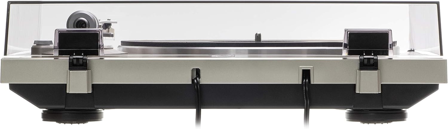 Denon DP-300F Fully Automatic Analog Turntable with Built-in Phono Equalizer | Unique Tonearm Design | Hologram Vibration Analysis | Slim Design
