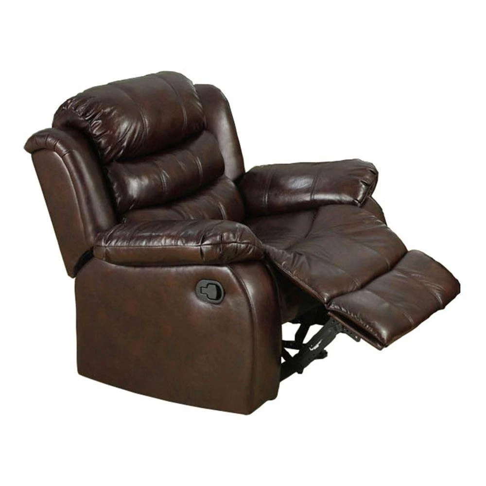 Furniture of America Berkshire Rustic Brown Recliner