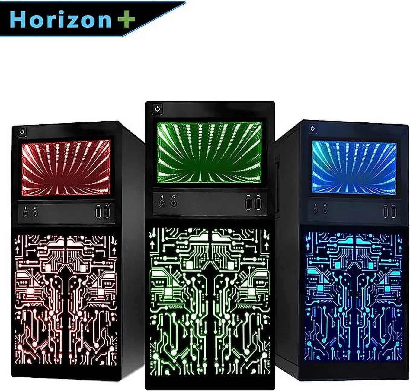 Restored Gaming PC Desktop Intel core i7, TechMagnet Horizon+ with GT-730 4GB DDR5, 16GB RAM, 256GB SSD, HDMI, DVI, VGA, RGB Keyboard, Mouse, Wi-Fi, Win 10 Pro (Refurbished)
