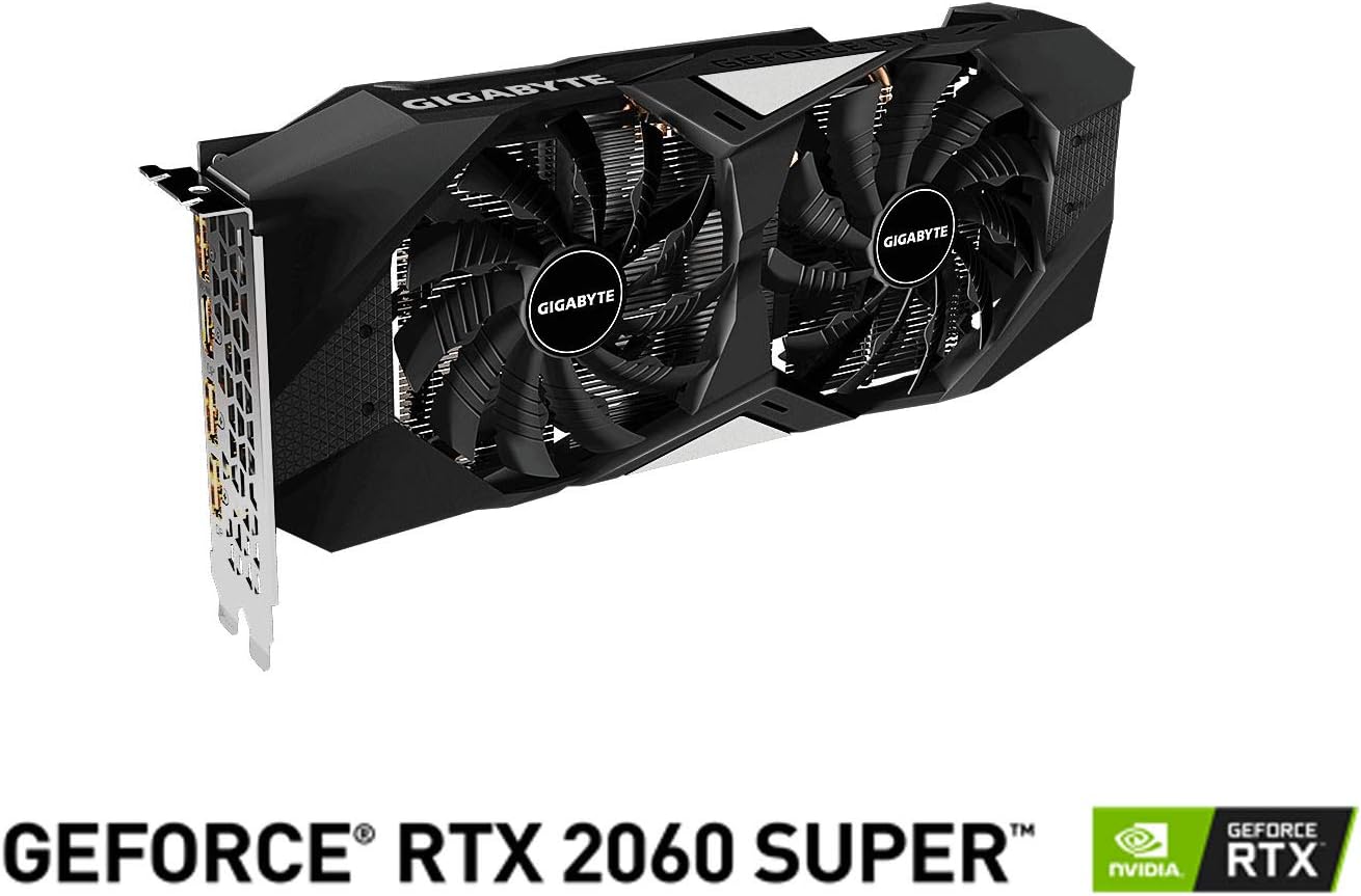GIGABYTE Gv-N2060OC-6GD GeForce RTX 2060 OC GG Graphics Card, 2X Windforce Fans, 6GB 192-bit GDDR6, REV2.0 Video Card