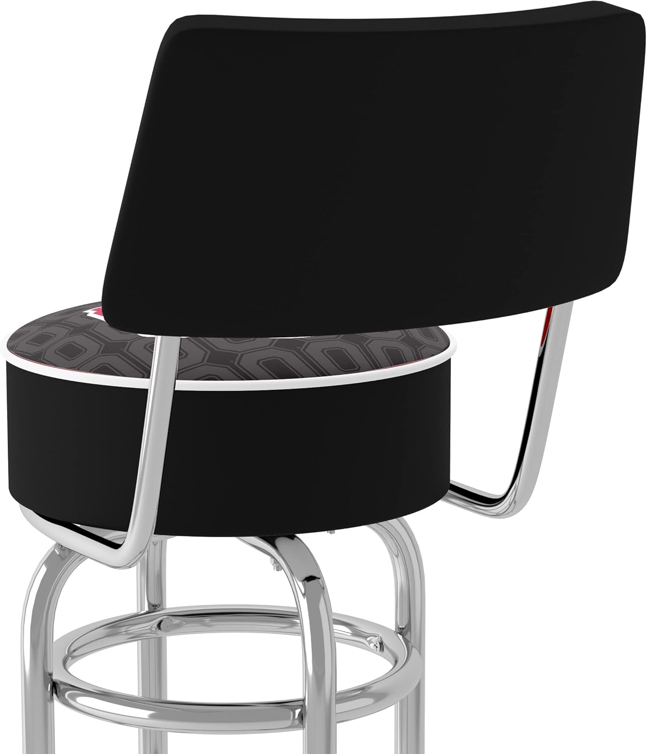 Bar Stool - Ohio State University National Champions Black Stool with Foam Padded Seat and Back - Swivel Chair for Game Room, Garage, or Home Bar by Trademark Gameroom