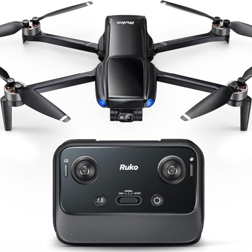 Ruko U11MINI 4K, Drones with Camera for Adults 4K Video 8K Photo, Under 249g, 3-Axis Gimbal EIS, 20000ft FPV Transmission, AI Takeoff/Landing, Auto Return, GPS with Beeper, Beginner (96-Min Flight)