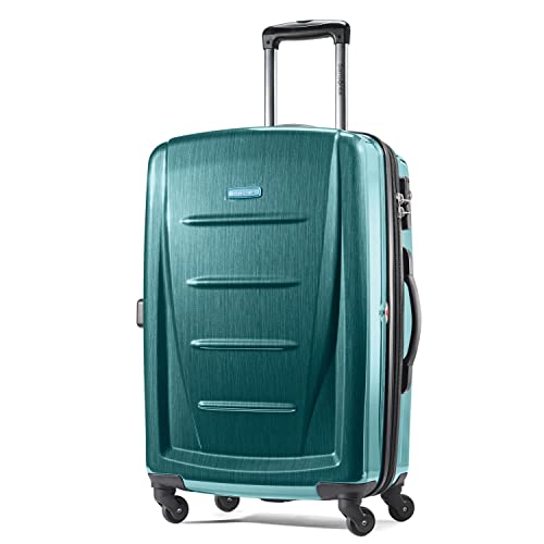 Samsonite Winfield 2 Hardside Expandable Luggage with Spinner Wheels, Brushed Anthracite, Checked-Large 28-Inch