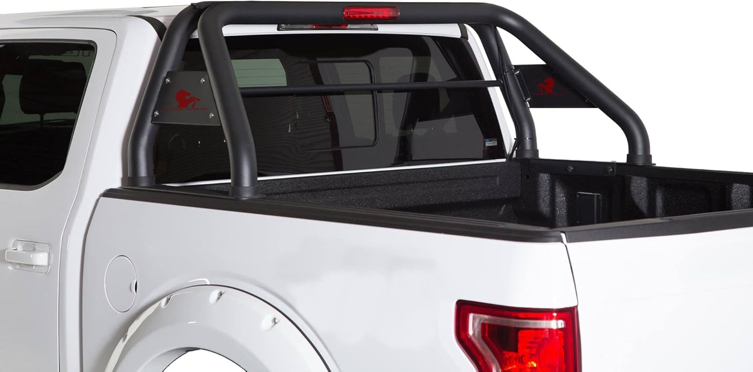 Black Horse Classic Roll Bar Compatible with 2000 to 2022 Nissan Ram Chevrolet Ford GMC Toyota Titan 3500 2500 Silverado F-150 Sierra 1500 2500 3500 Tundra XD Black RB001BK